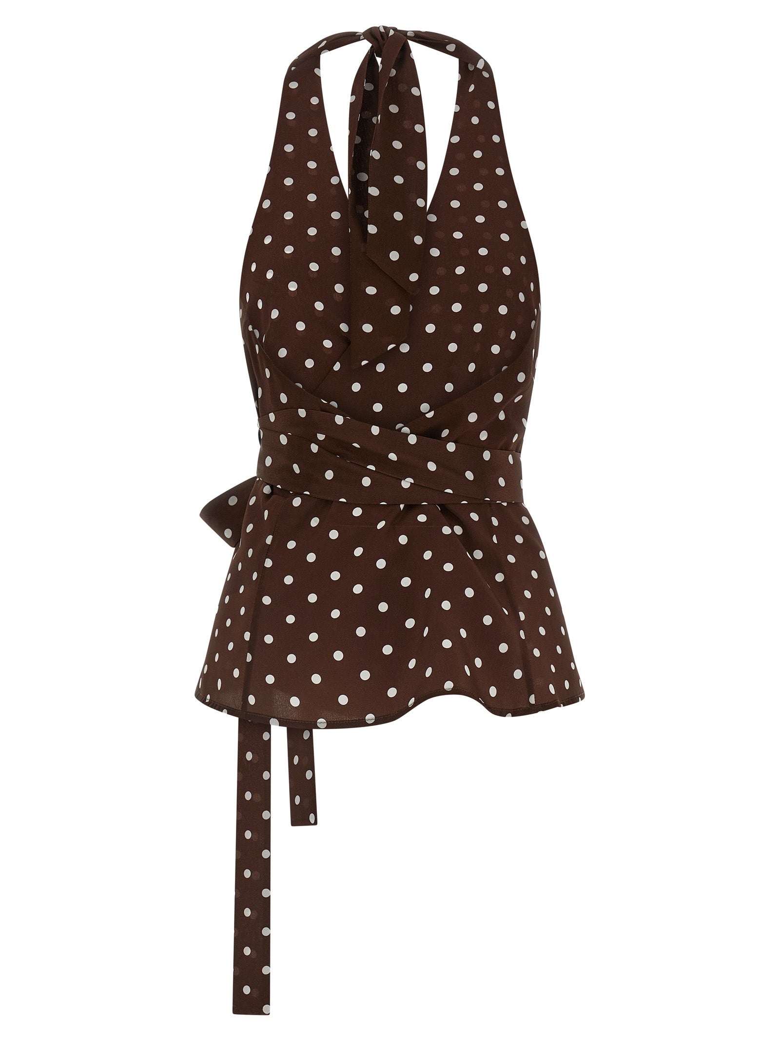 Brown Silk Tank Tops