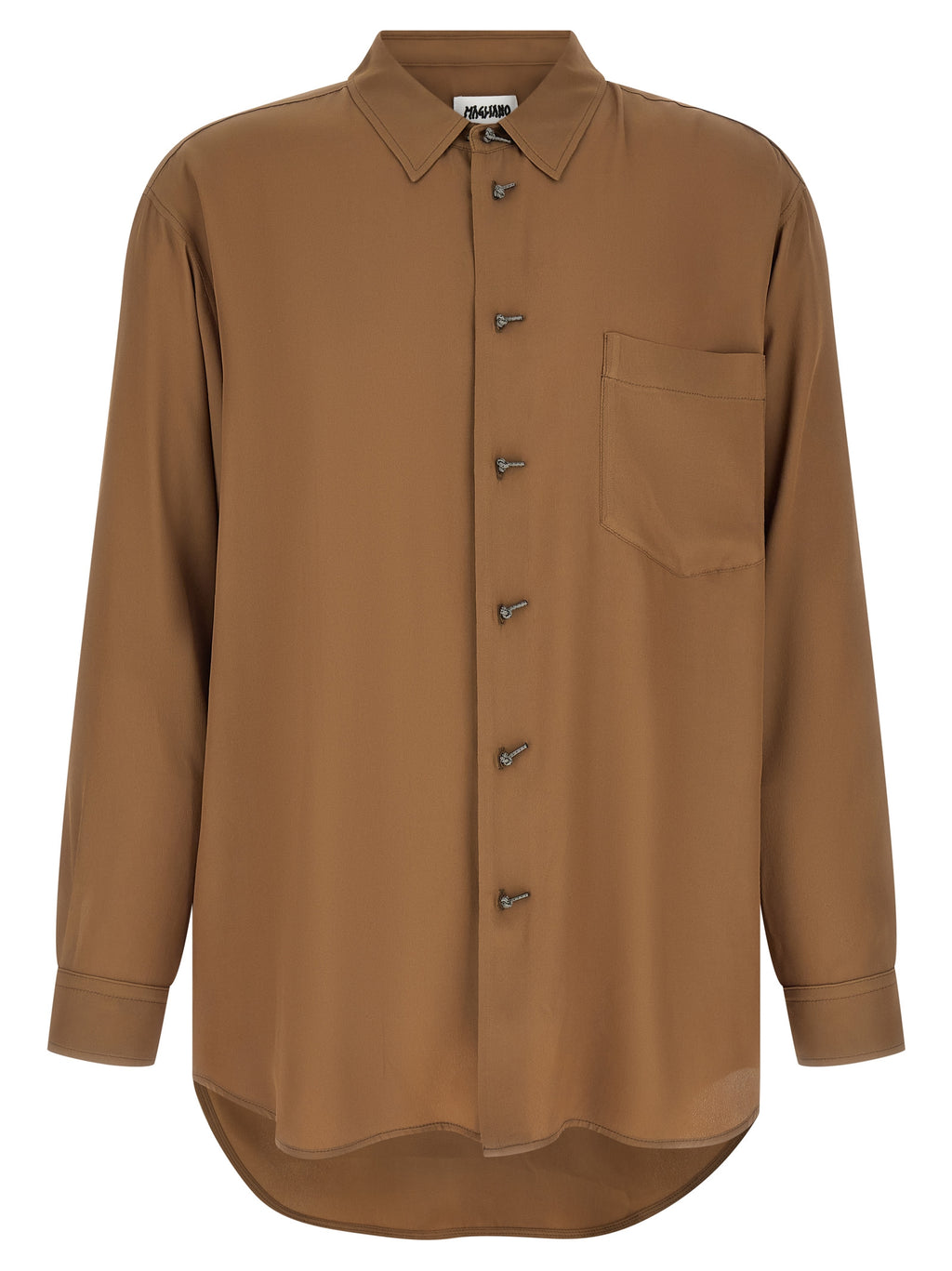 Brown Acetate Blouse