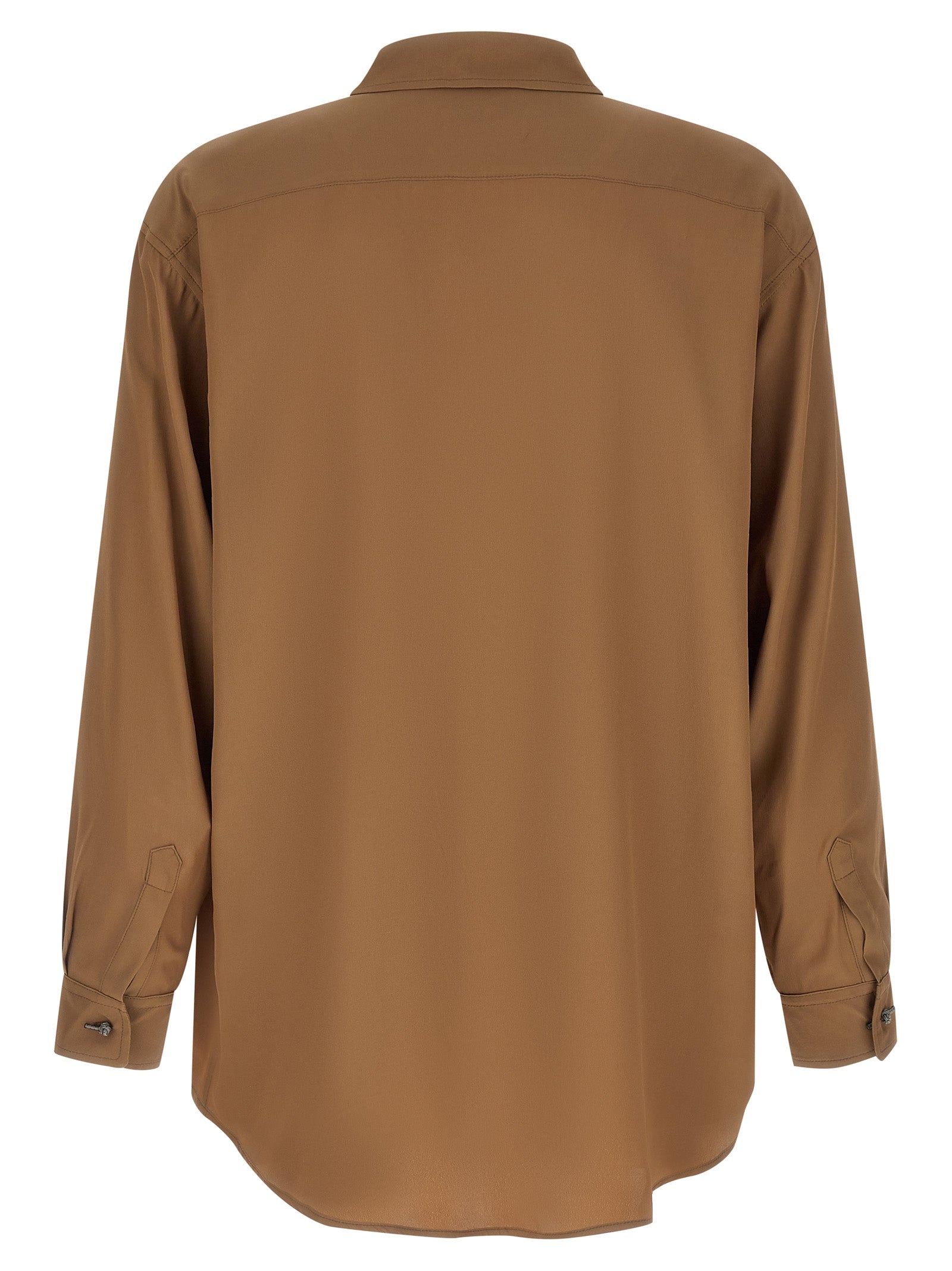 Brown Acetate Blouse