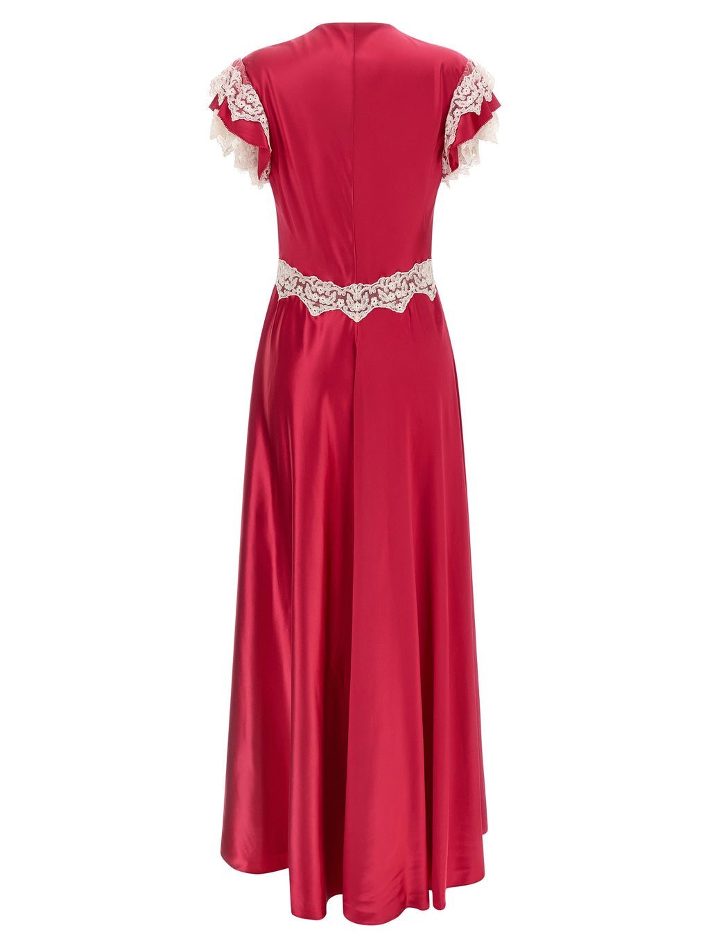 Fuchsia Viscose Long Dress