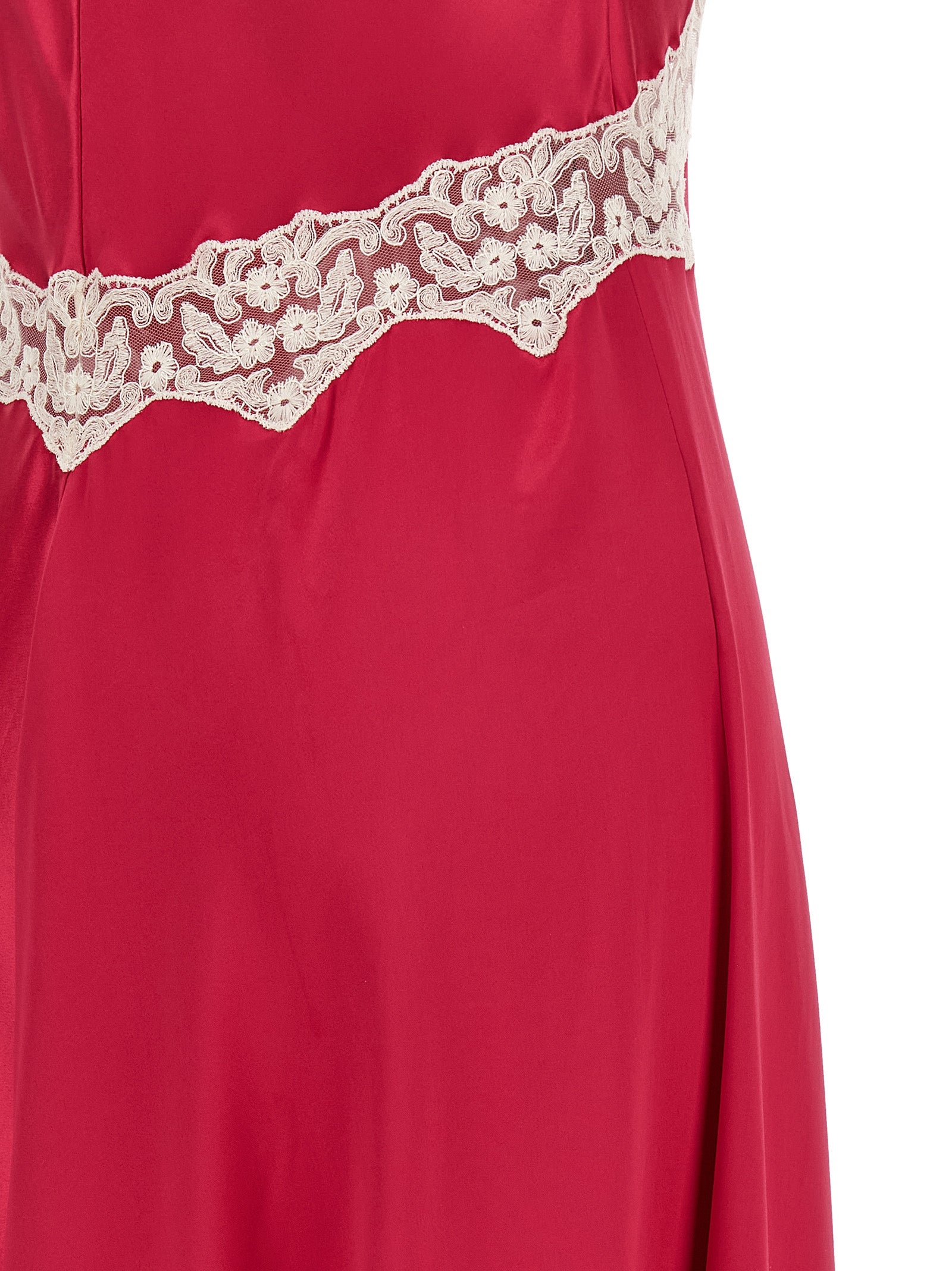 Fuchsia Viscose Long Dress