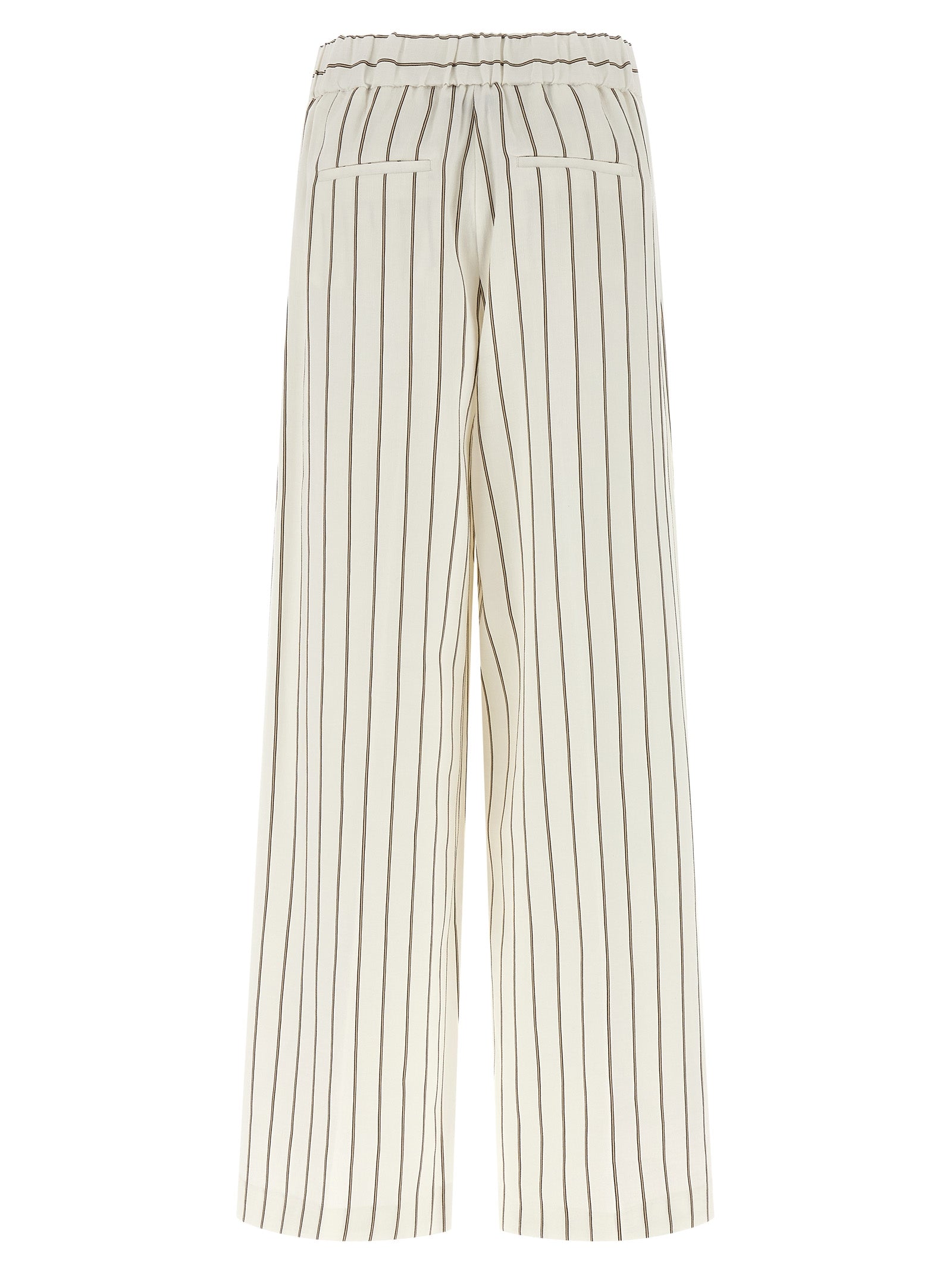 White Linen Casual Pants