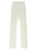 White Cotton Casual Pants
