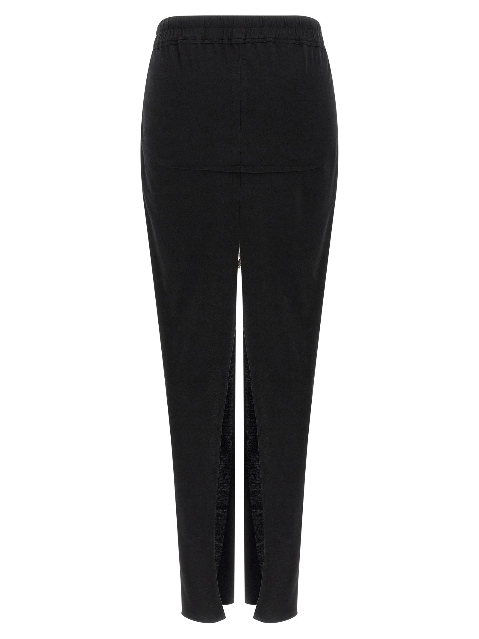 Black Cotton Mini Skirt