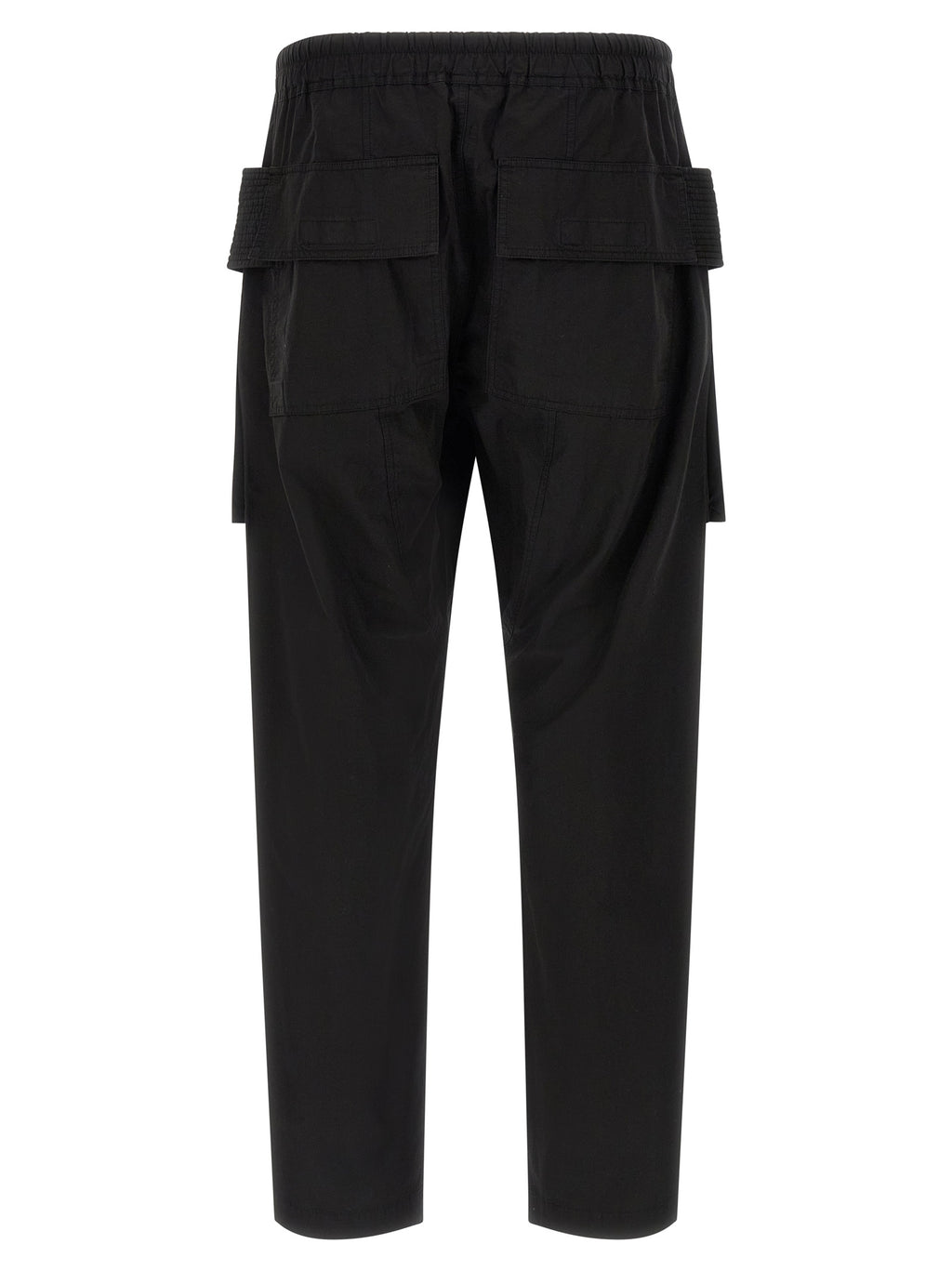 Black Cotton Cargo Pants