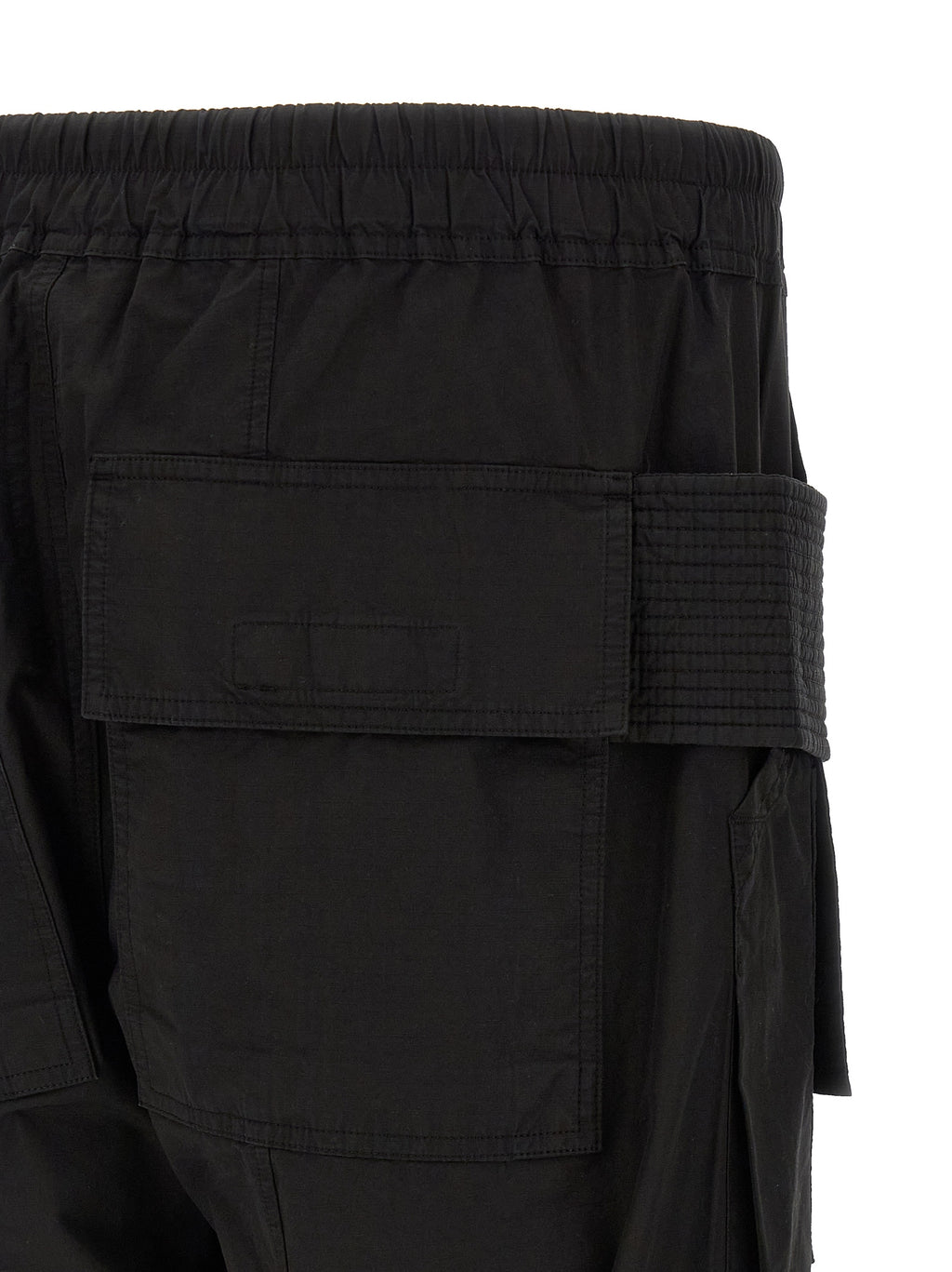 Black Cotton Cargo Pants