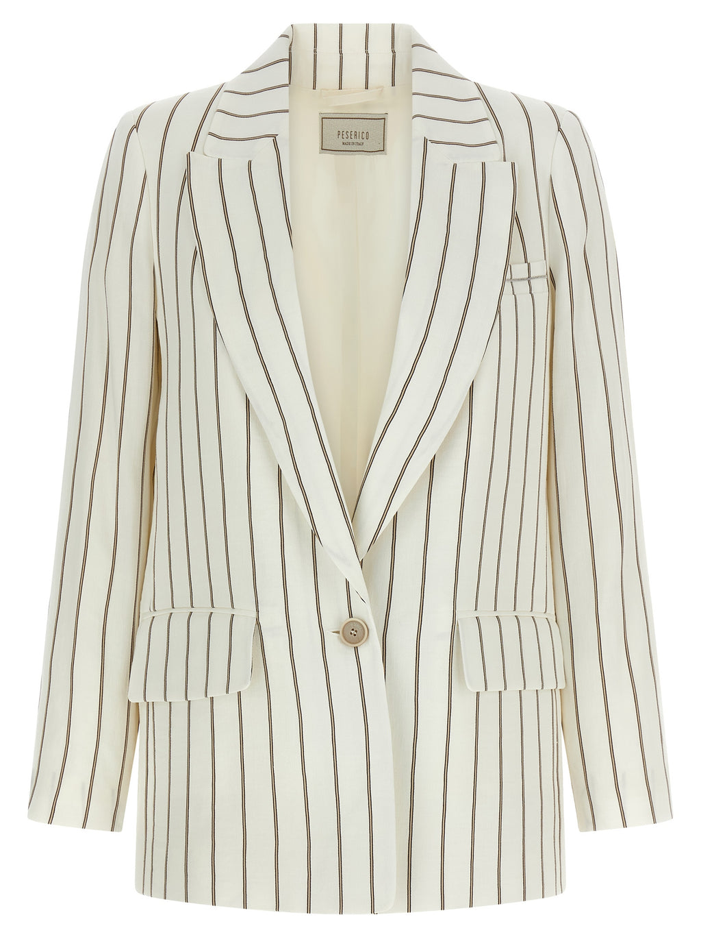 White Linen Blazer