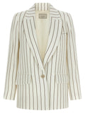 White Linen Blazer