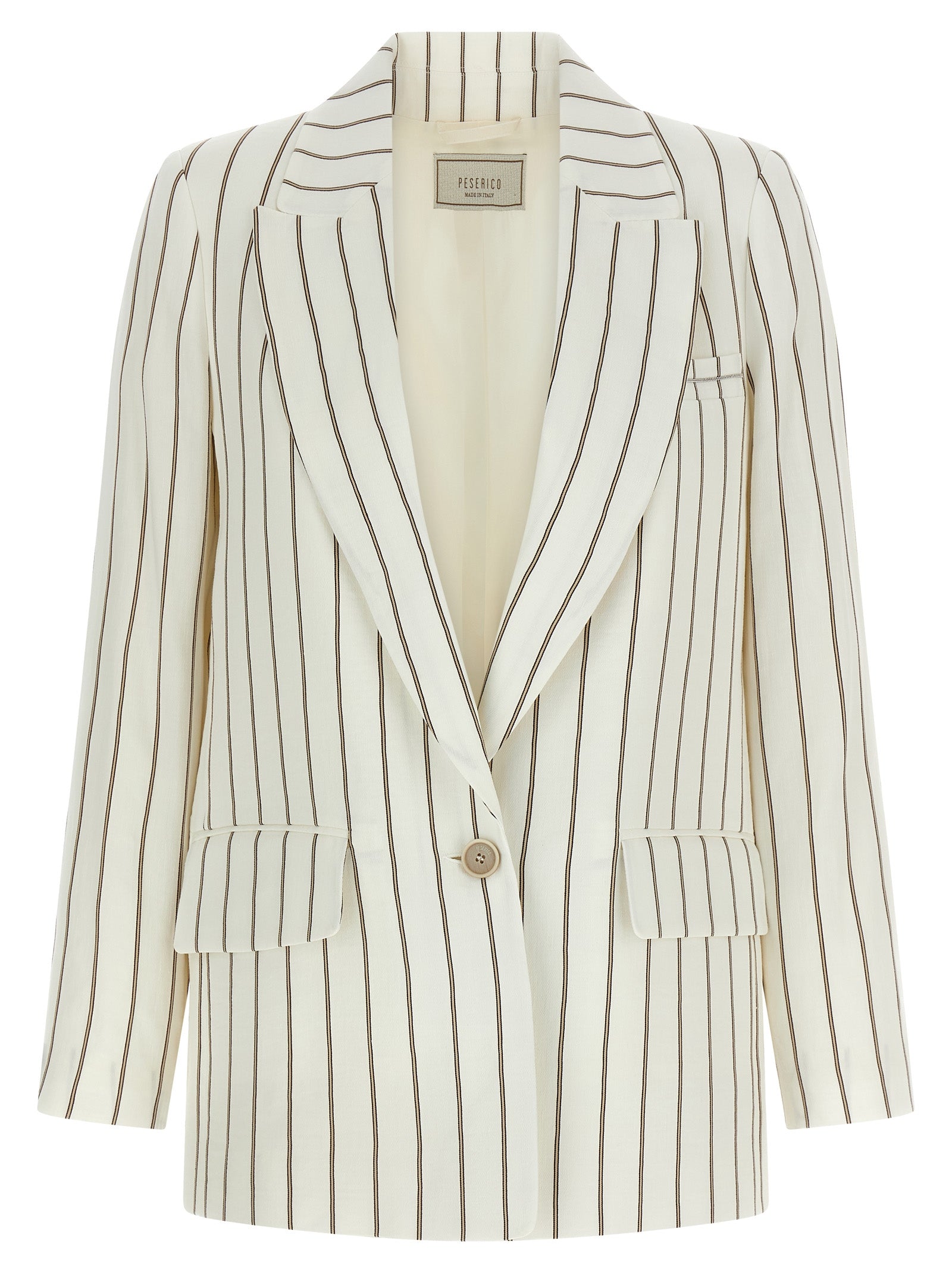 White Linen Blazer