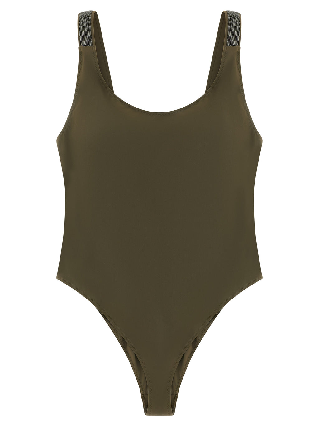 Bicolor Polyamide One-Piece Swimsuit