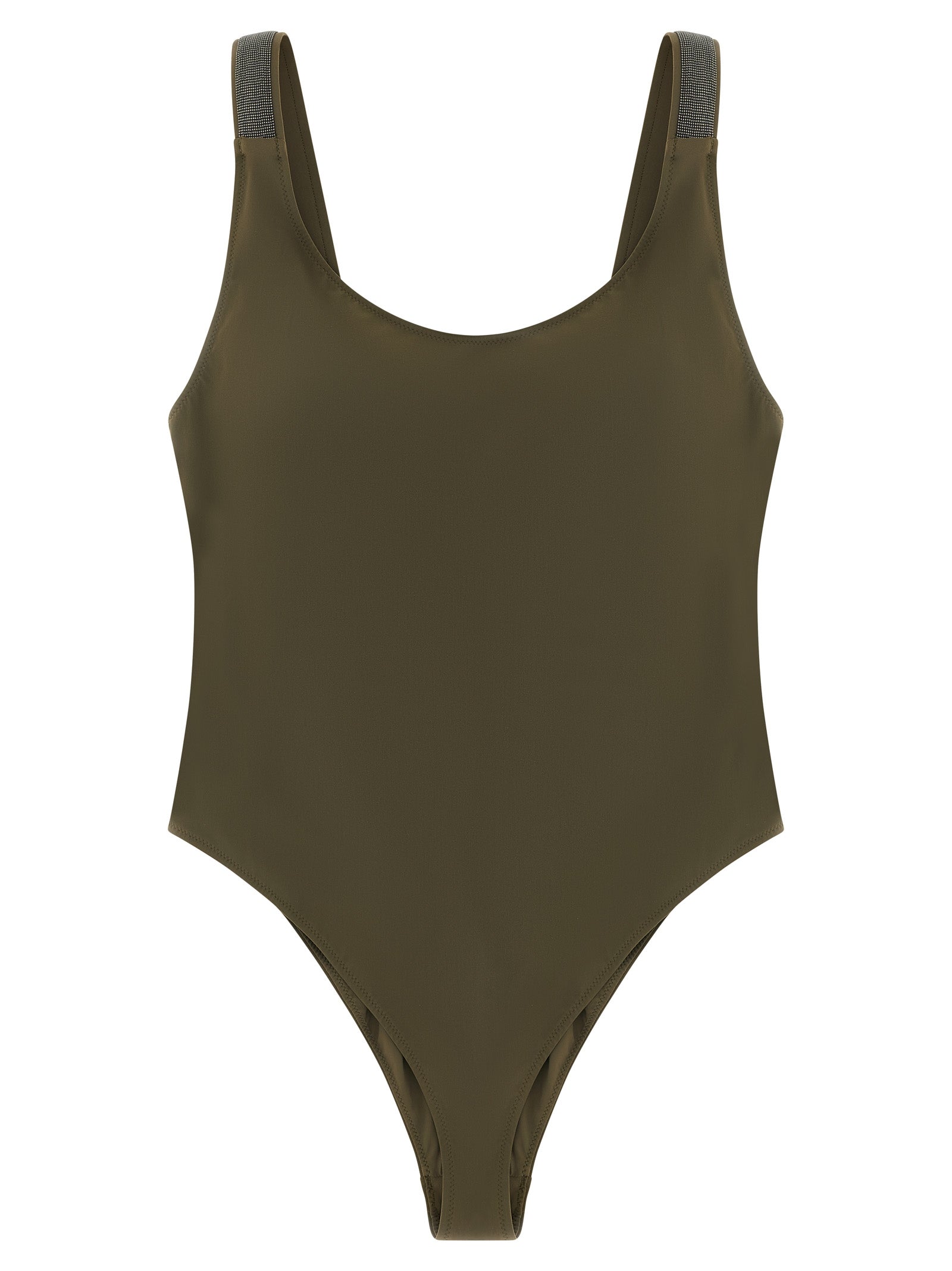 Bicolor Polyamide One-Piece Swimsuit