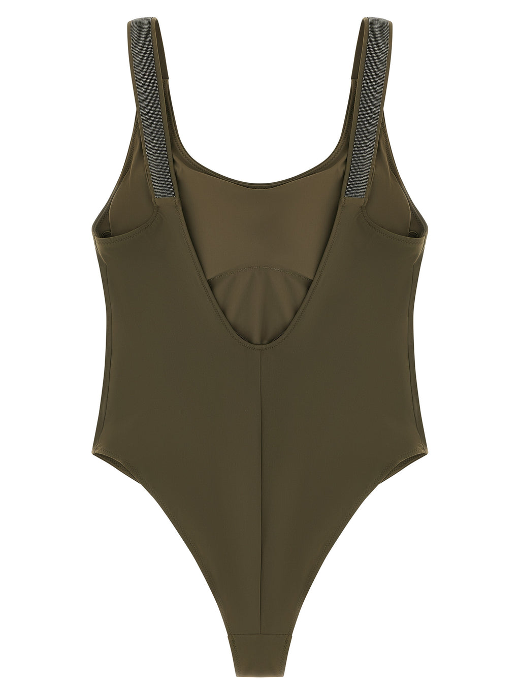 Bicolor Polyamide One-Piece Swimsuit