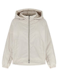 Beige Polyester Shell Jacket