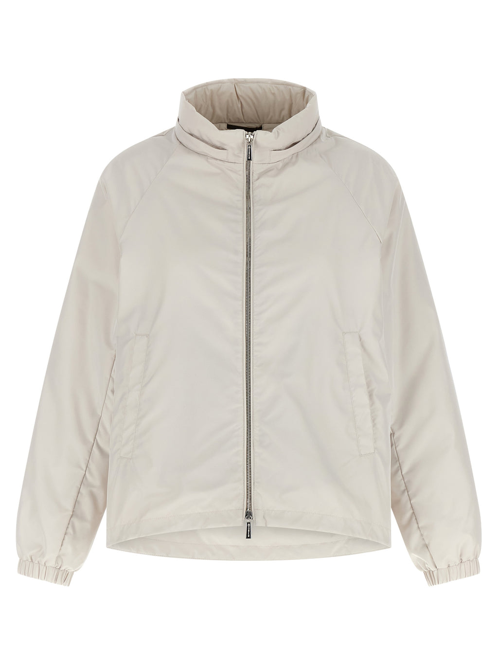 Beige Polyester Shell Jacket
