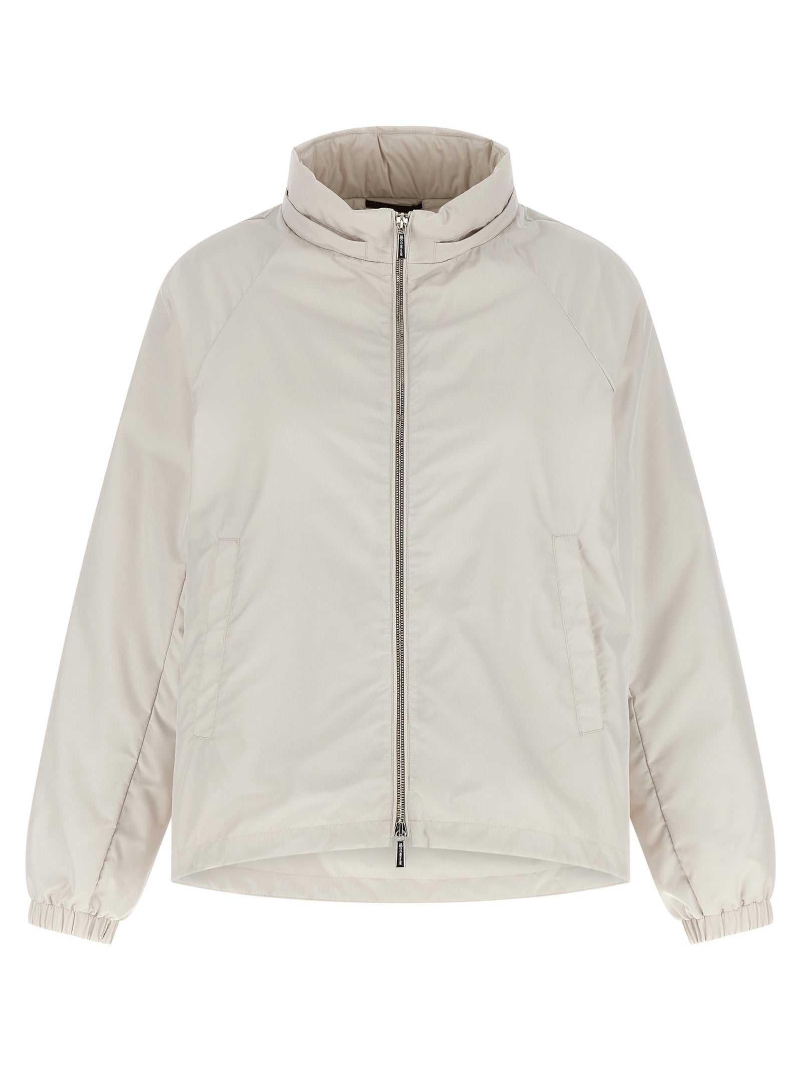 Beige Polyester Shell Jacket