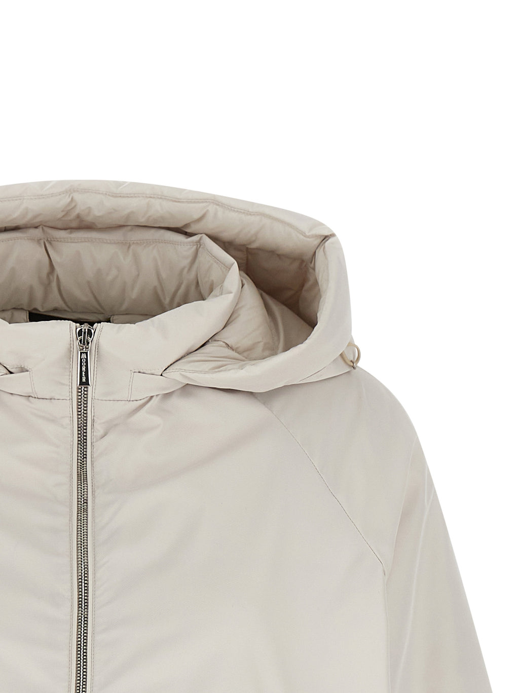 Beige Polyester Shell Jacket