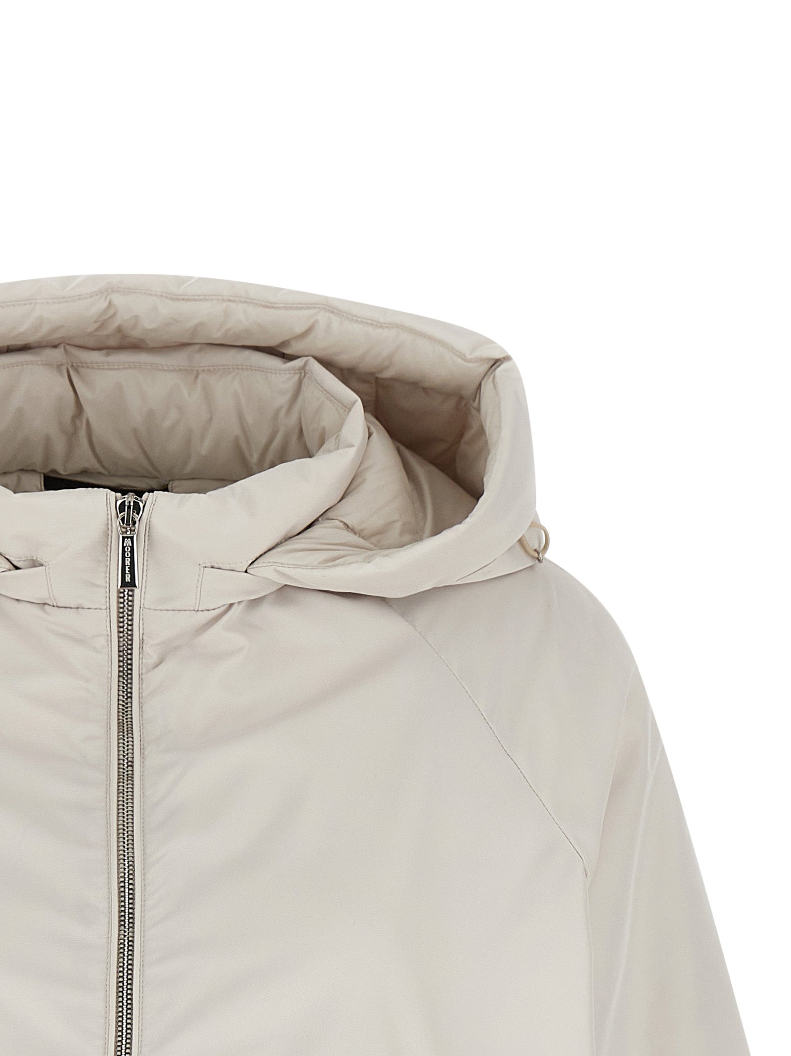 Beige Polyester Shell Jacket