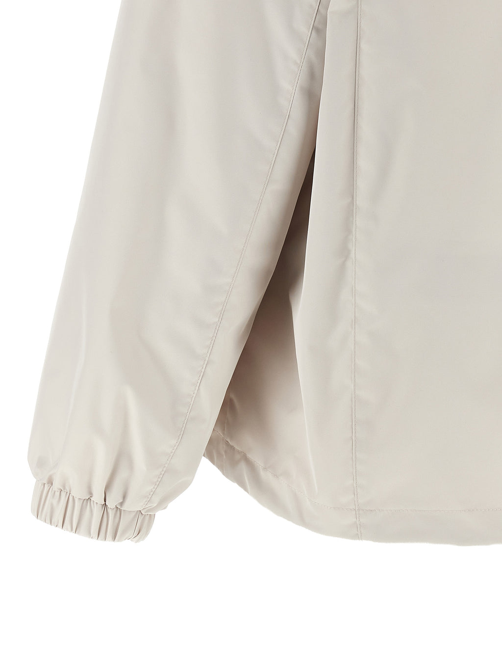 Beige Polyester Shell Jacket