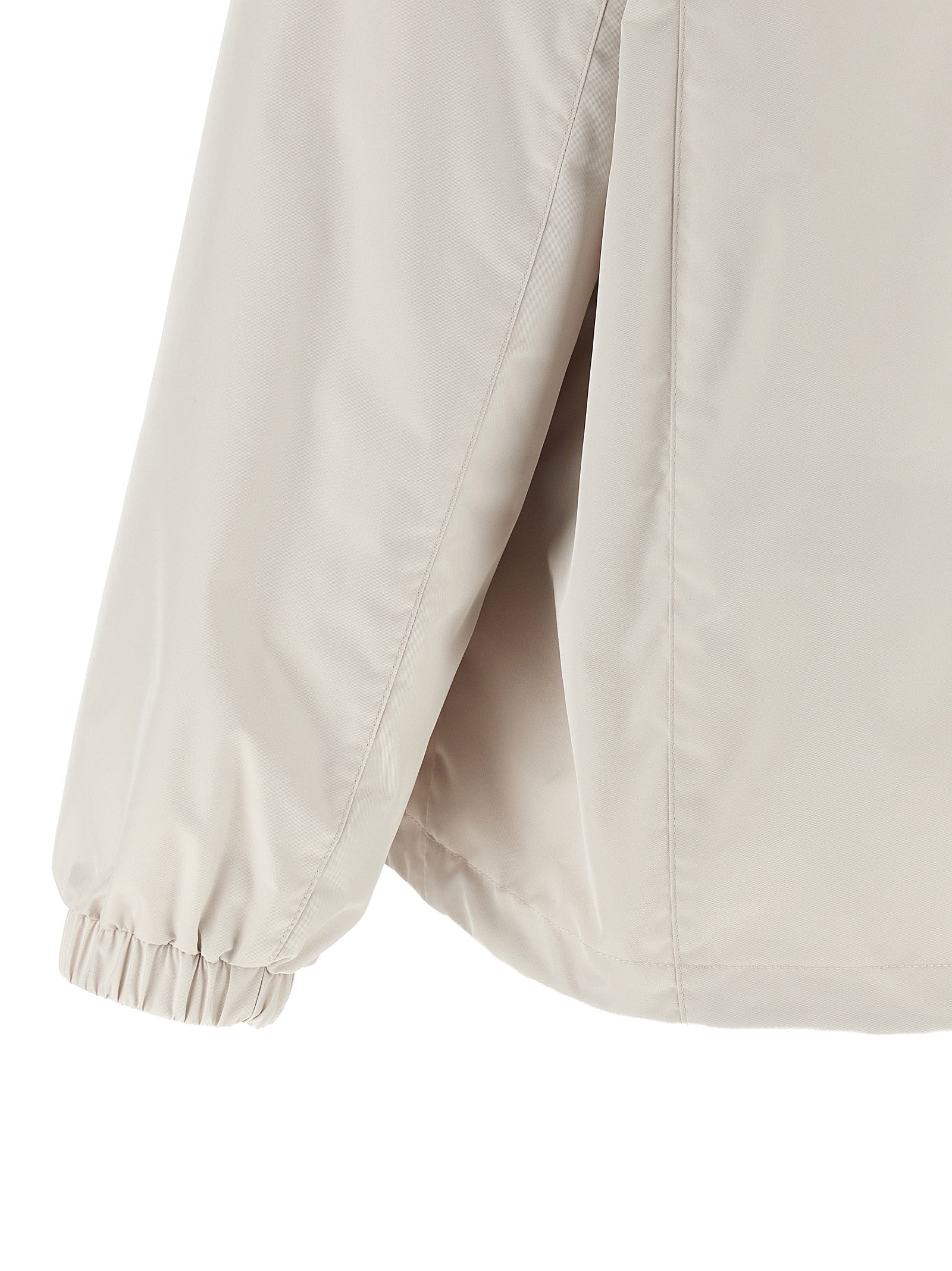Beige Polyester Shell Jacket