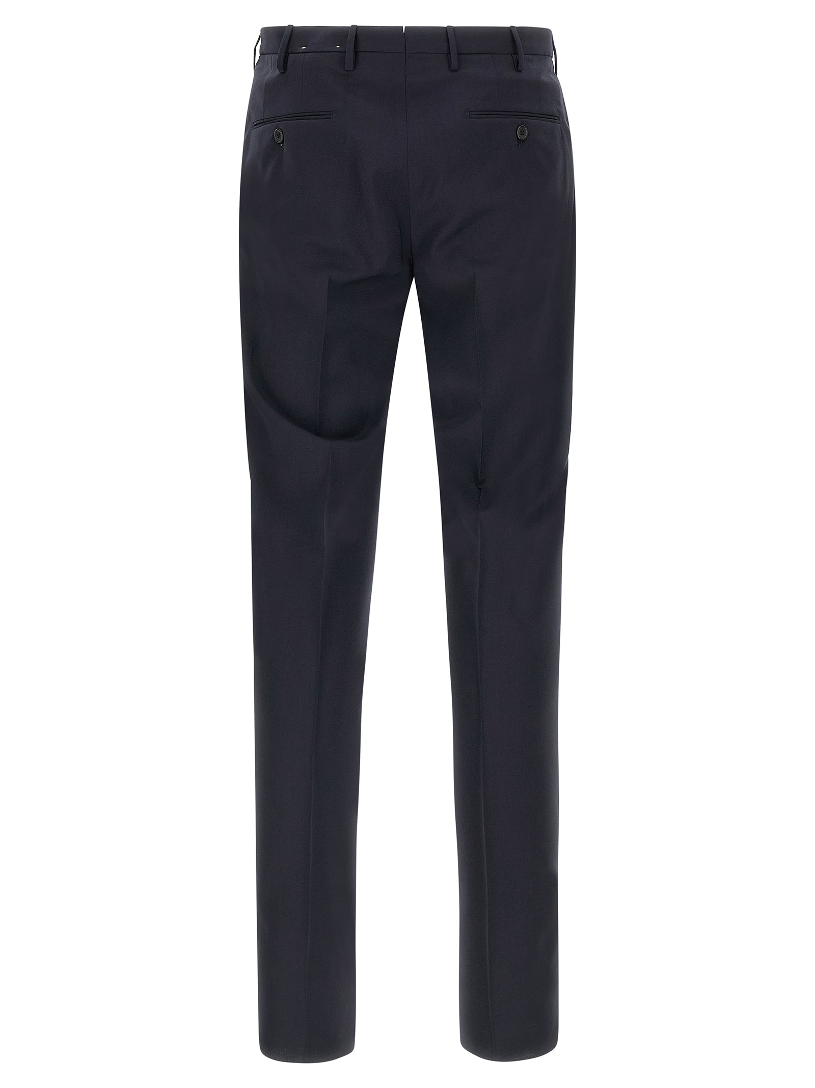 Blue Virgin Wool Dress Pants