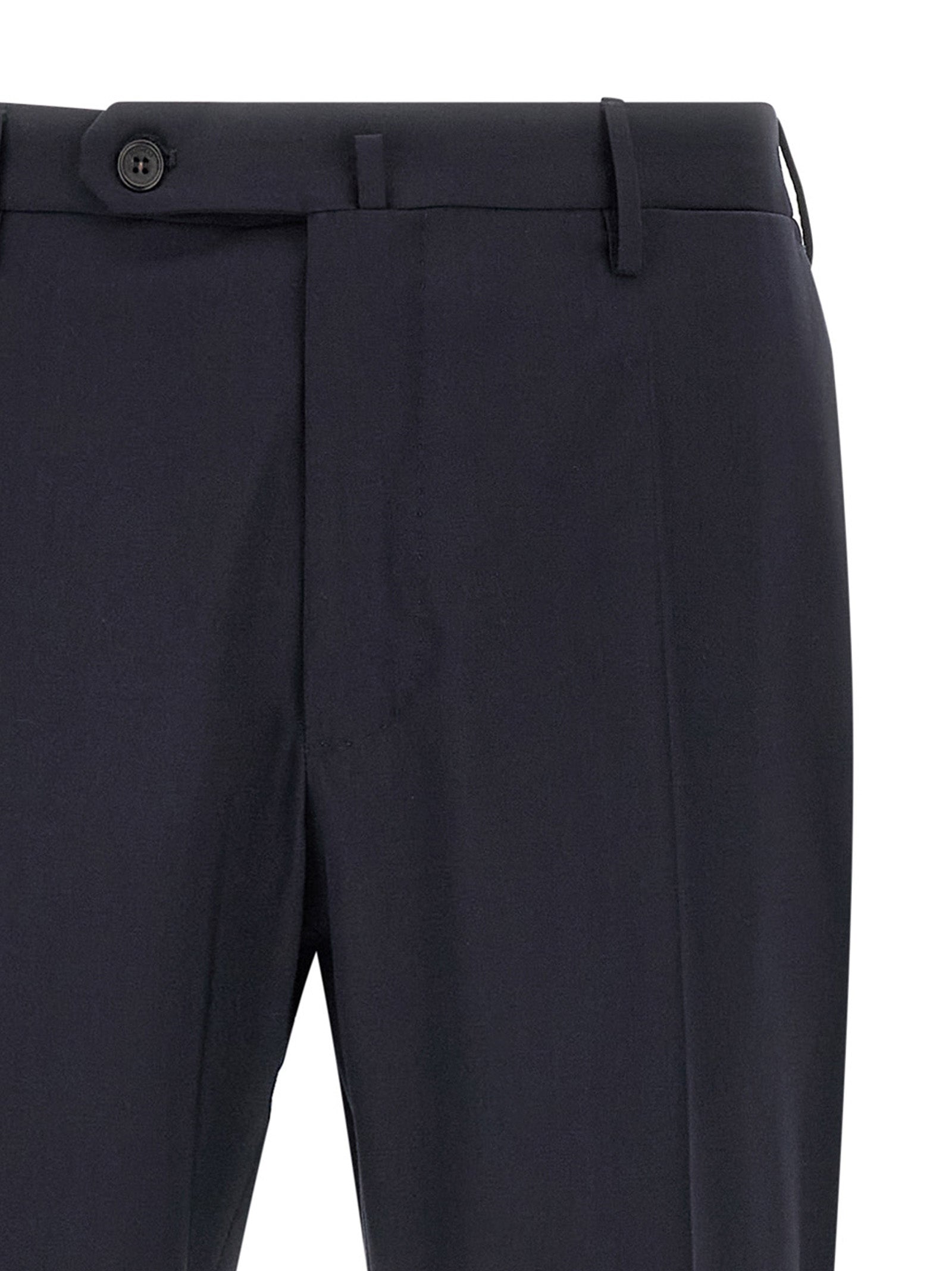 Blue Virgin Wool Dress Pants