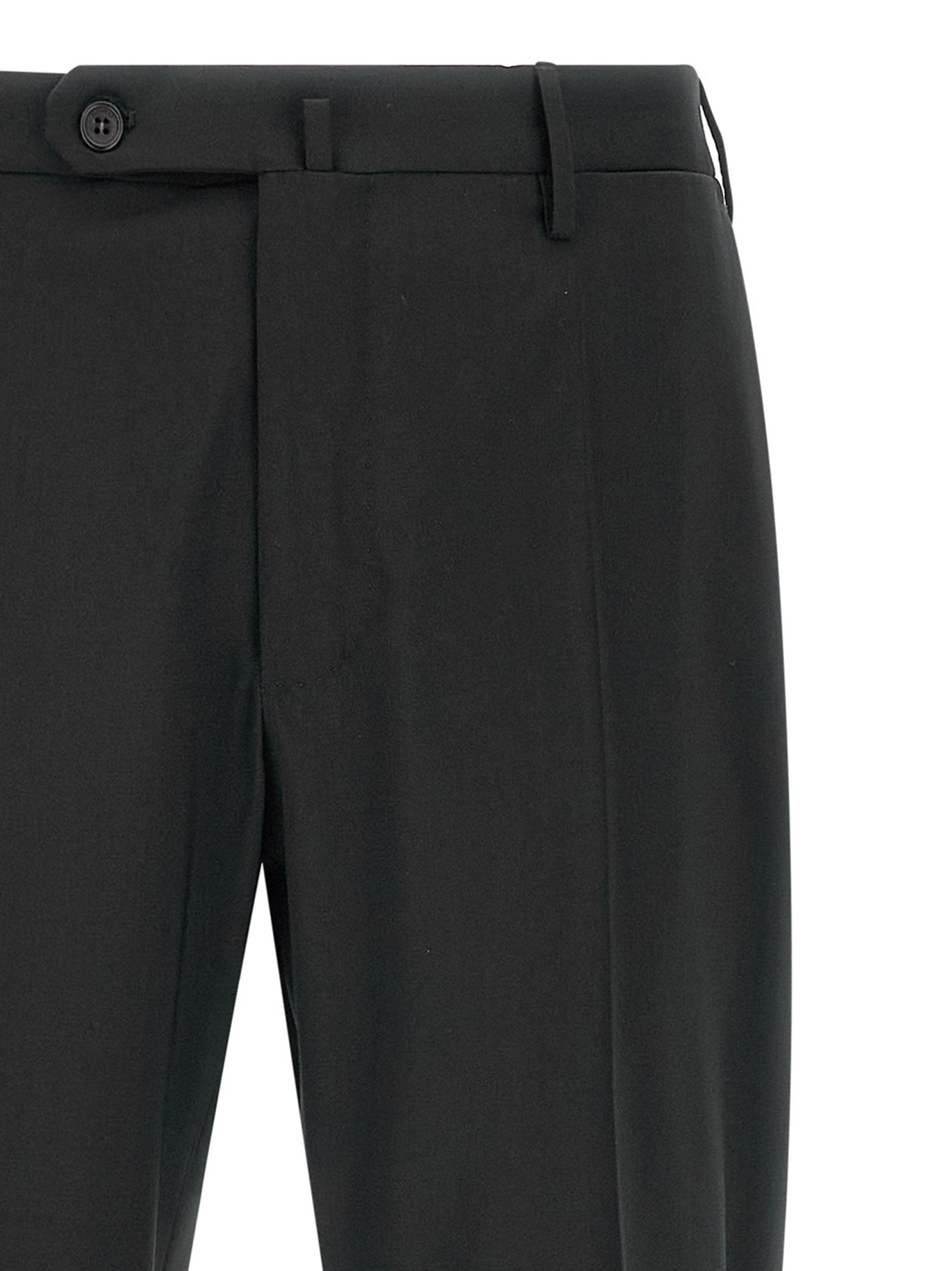Black Virgin Wool Dress Pants