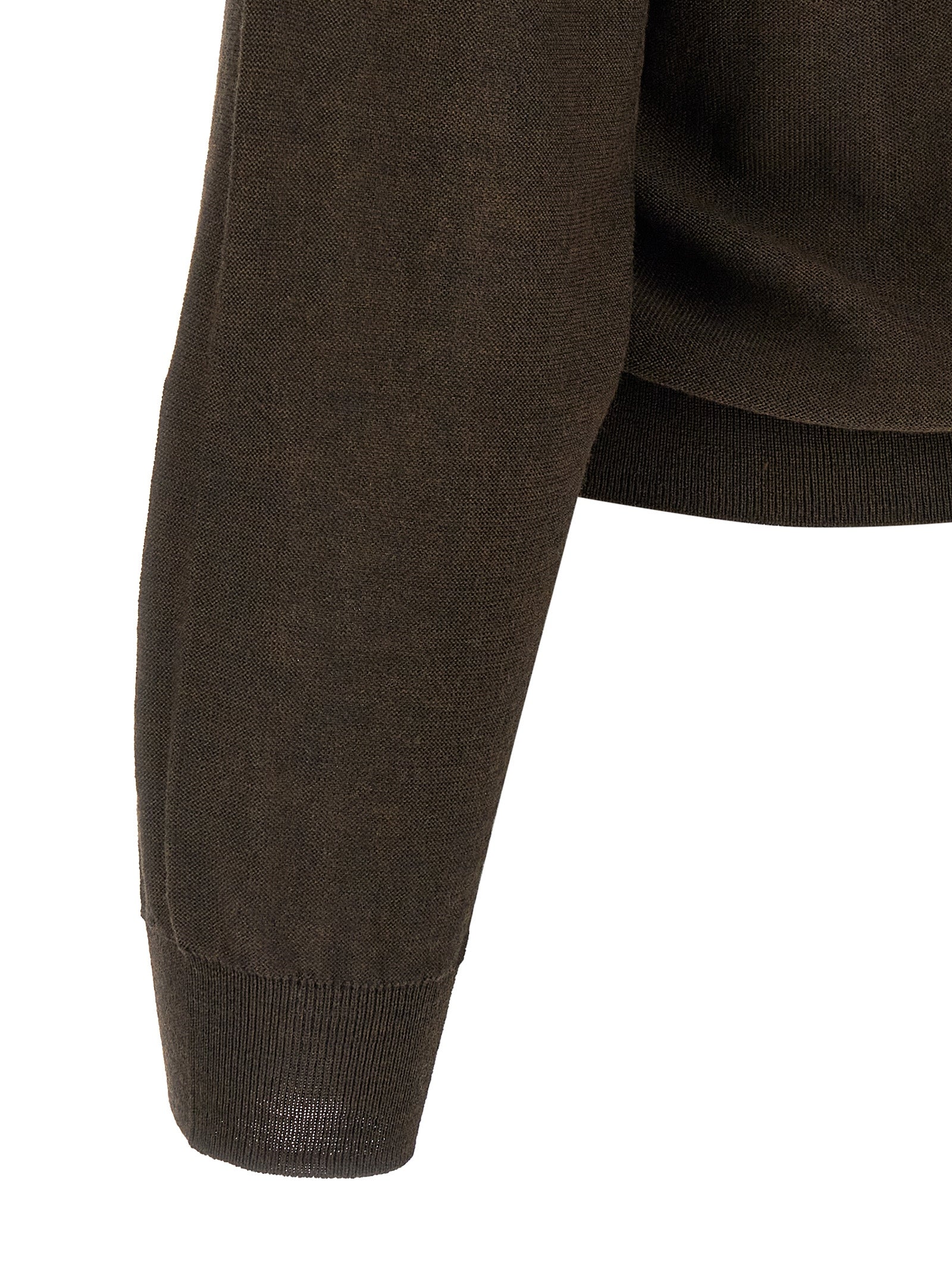 Brown Marabou Cardigan