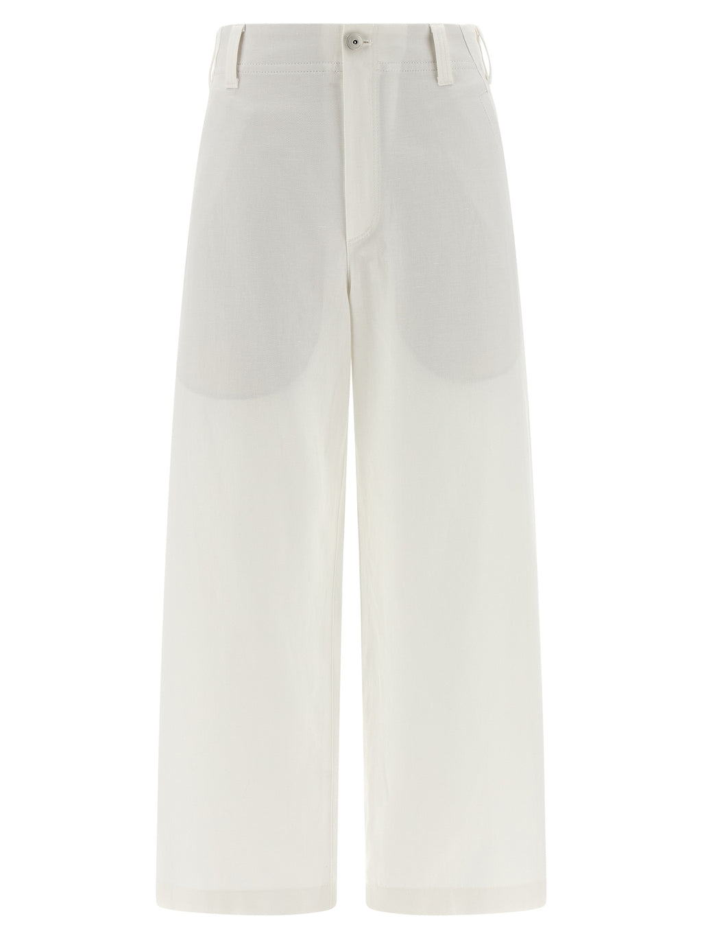 White Cotton Chino Pants