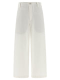 White Cotton Chino Pants