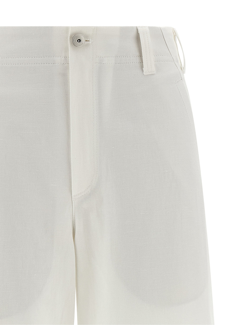 White Cotton Chino Pants
