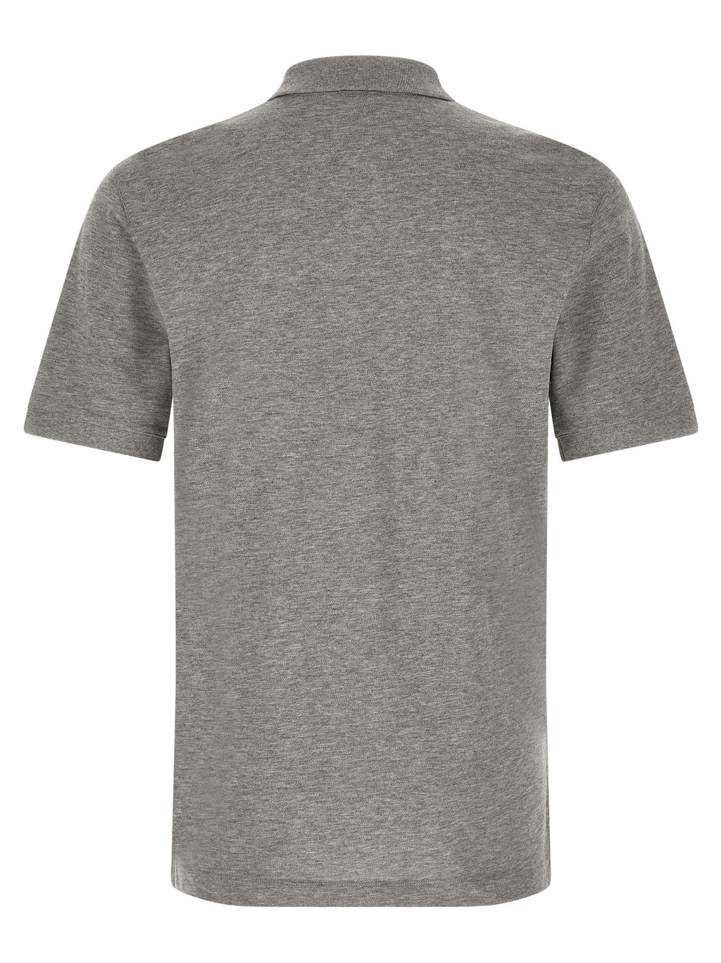 Gray Cotton Polo Shirt