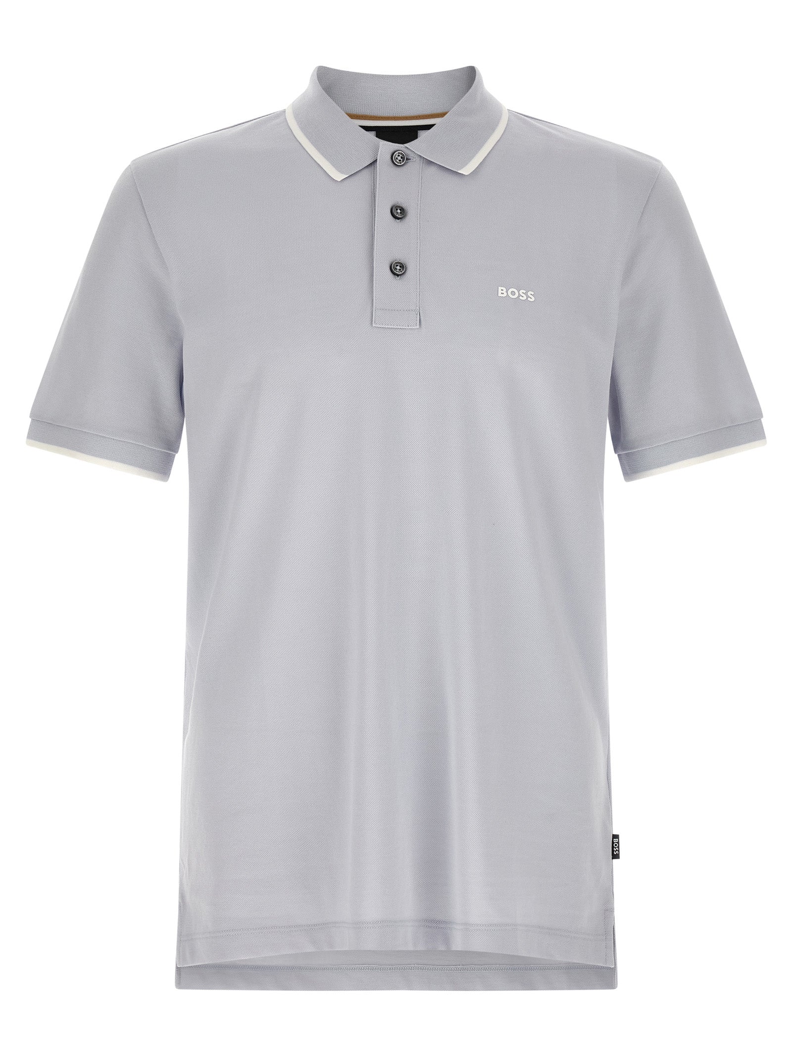 Blue Cotton Polo Shirt