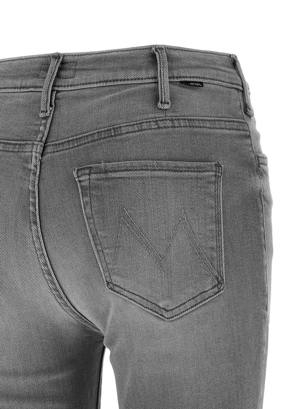 Gray Cotton Skinny Jeans