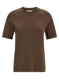 Brown Cotton T-Shirt