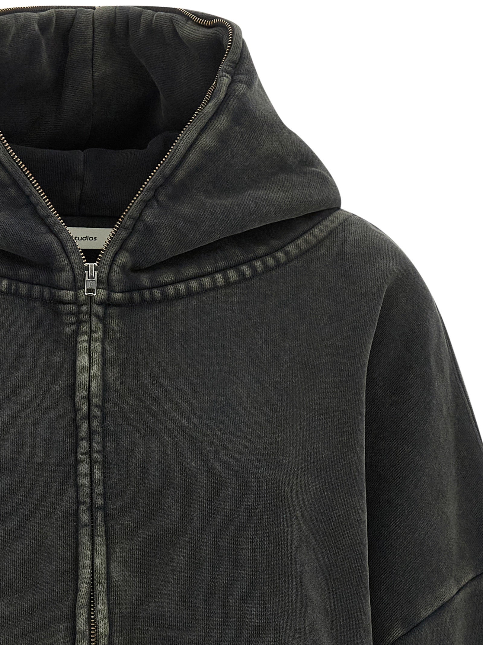 Gray Cotton Hoodie