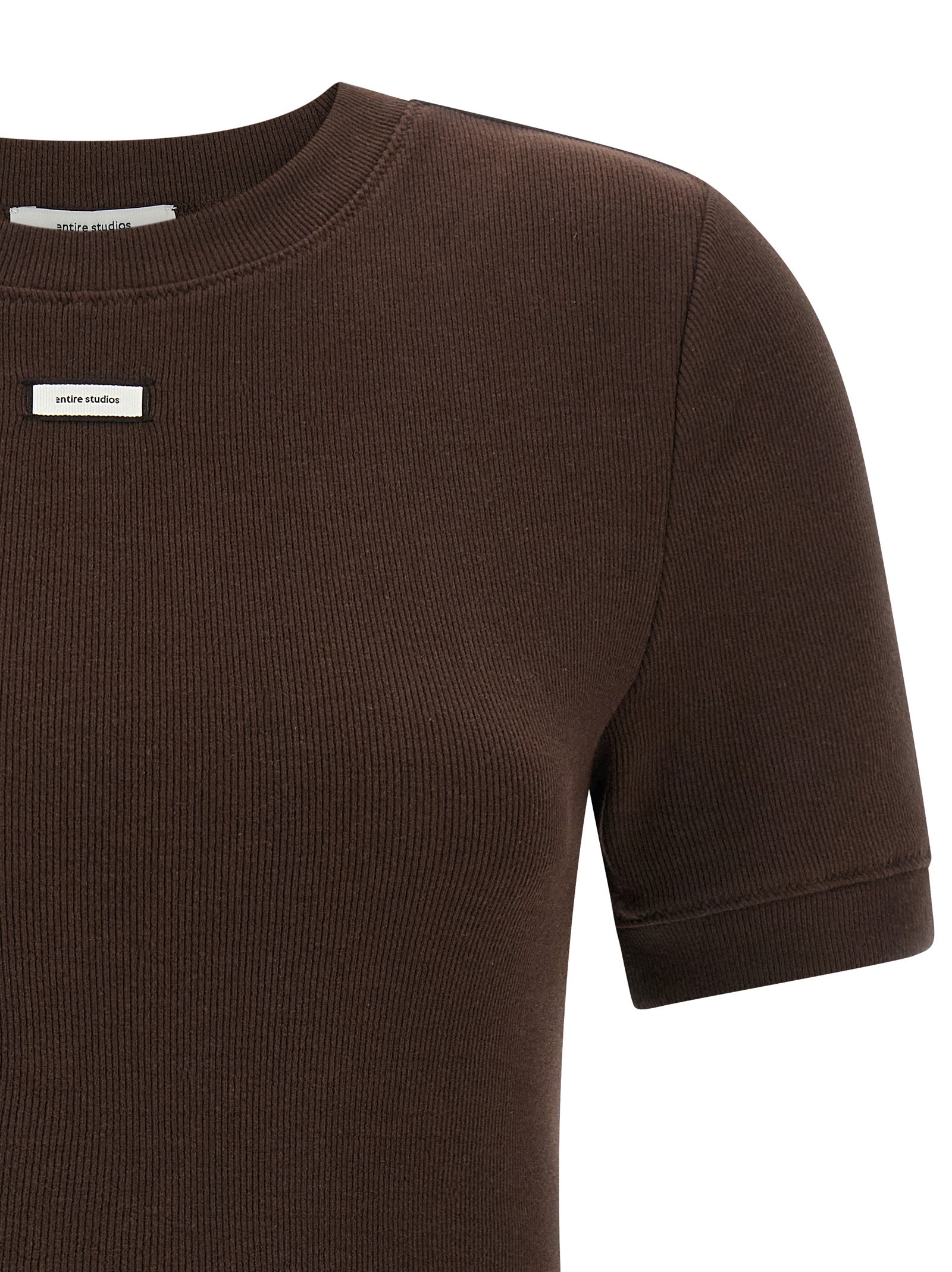 Brown Cotton T-Shirt