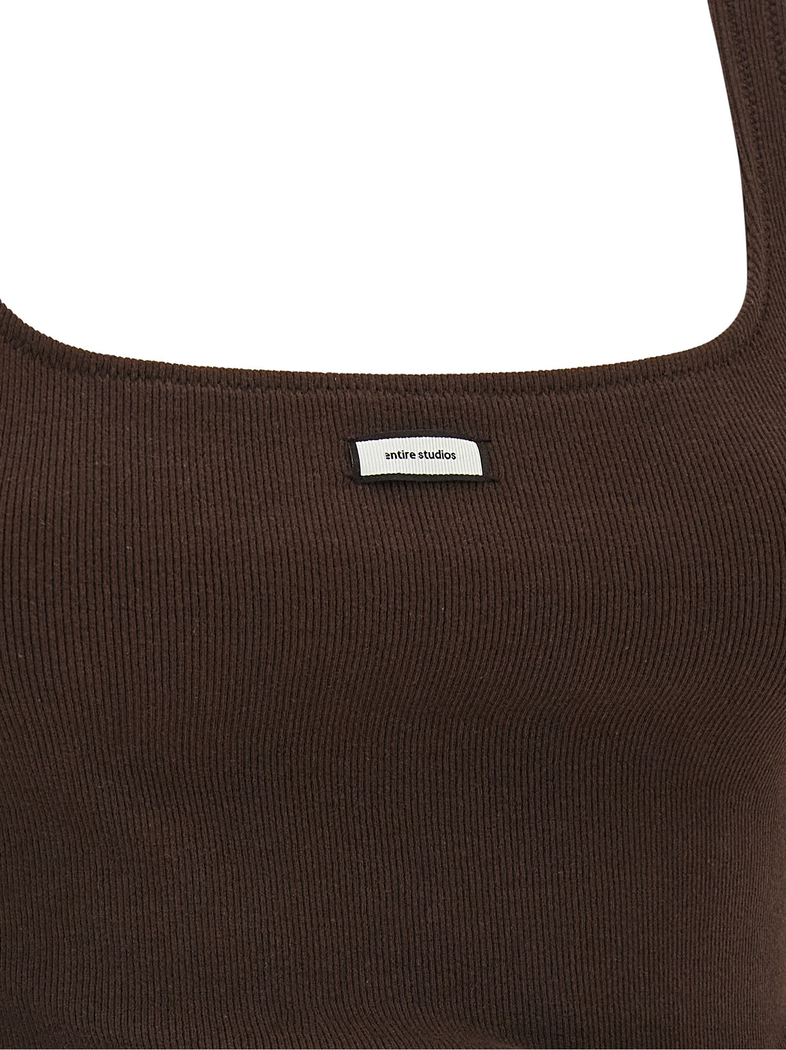 Brown Cotton Tank Tops