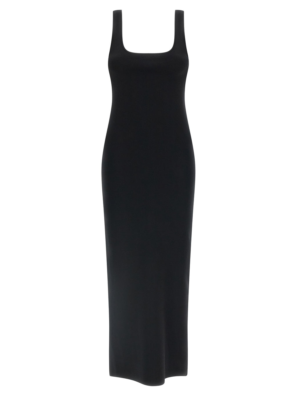 Black Viscose Midi Dress