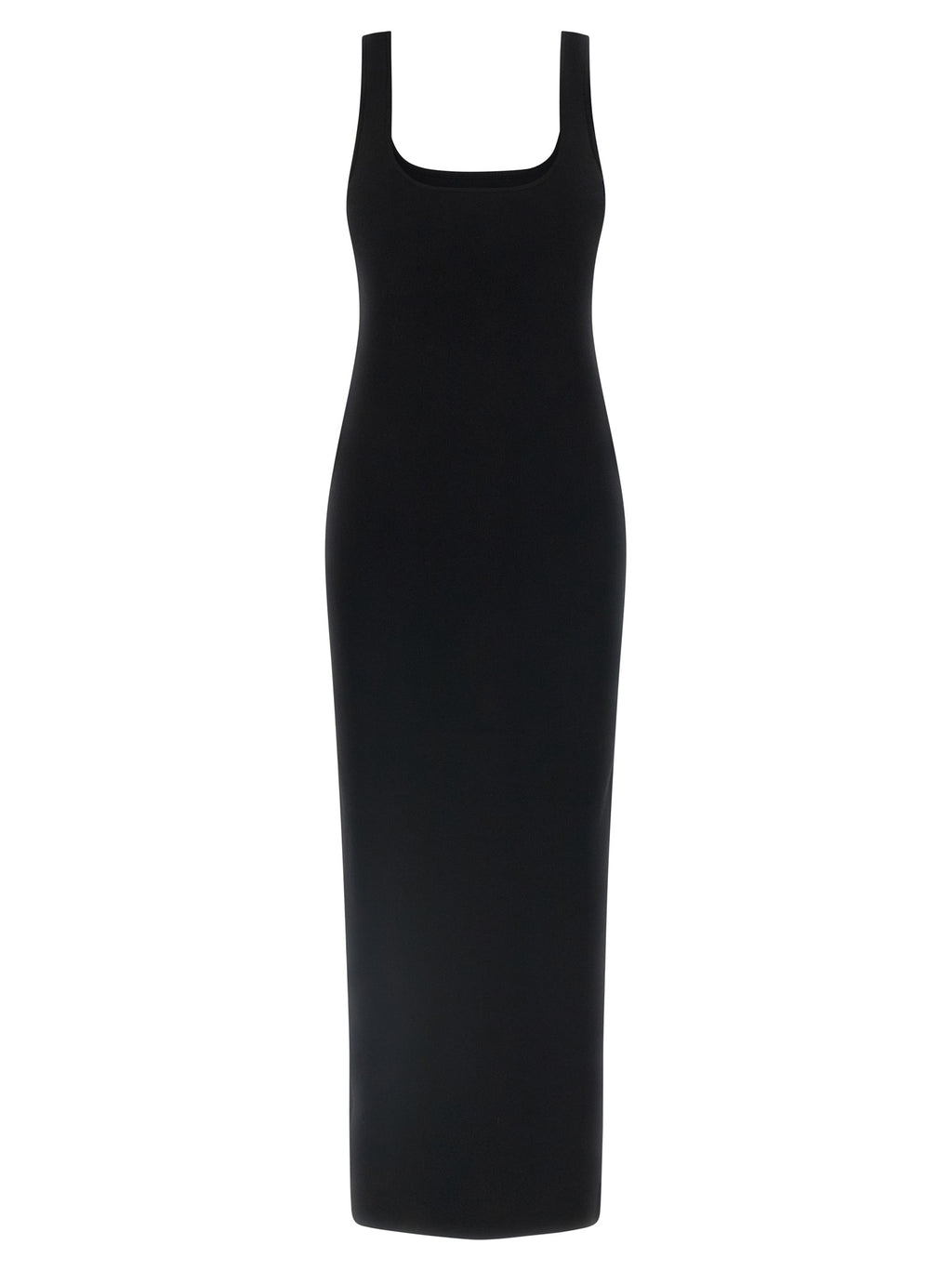 Black Viscose Midi Dress