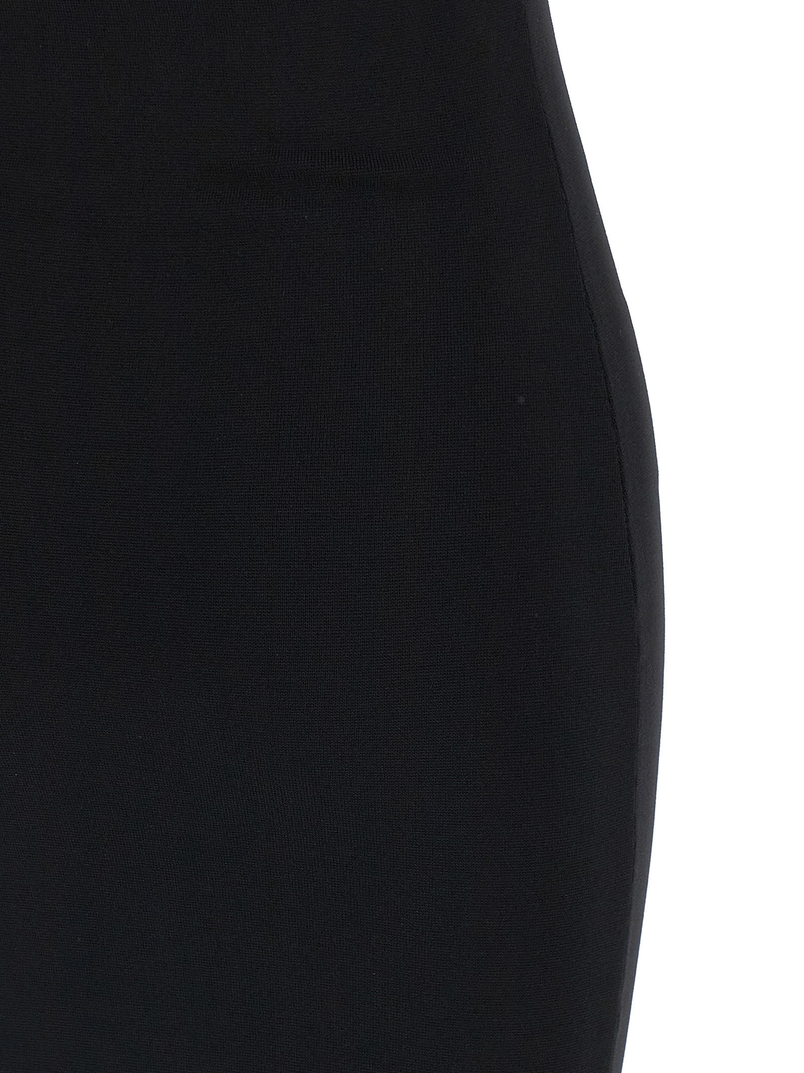 Black Viscose Midi Dress