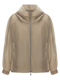 Beige Polyester Shell Jacket