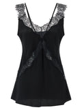 PINKO Black Viscose Sleeveles T-Shirt