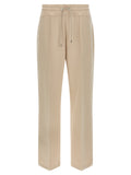 Beige Cotton Joggers (Workout Pants)