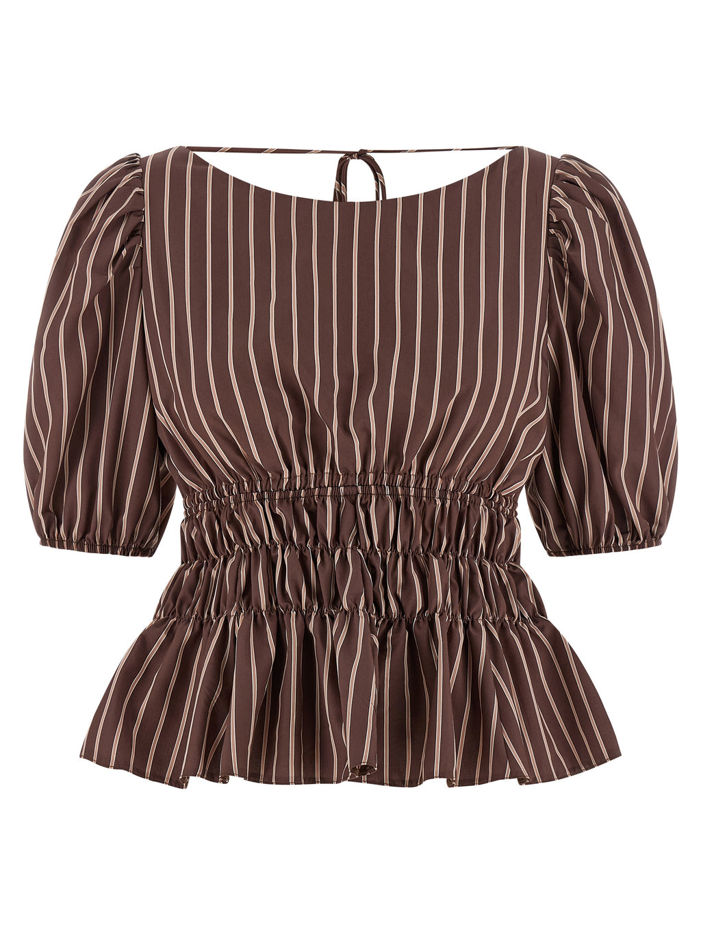 Brown Viscose Pattern Shirt