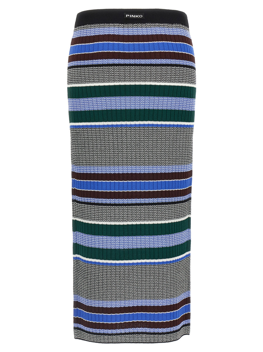 Multicolor Viscose Midi Skirt