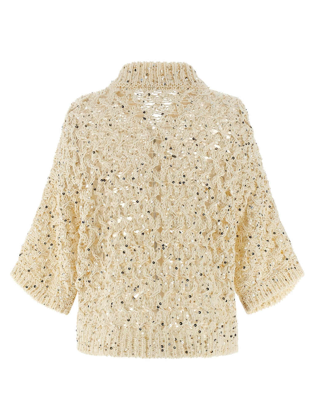 Beige Cotton Cardigan