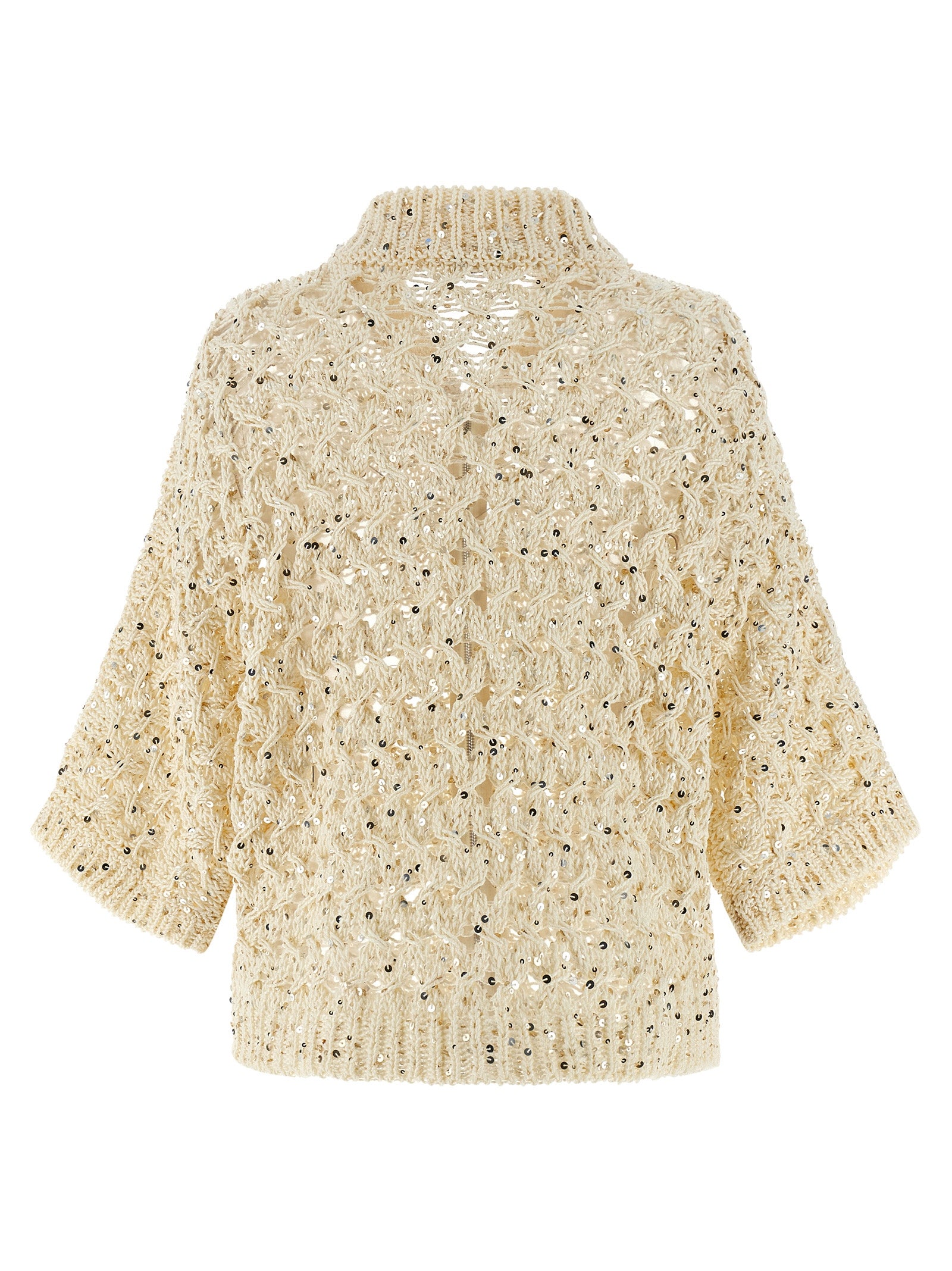 Beige Cotton Cardigan