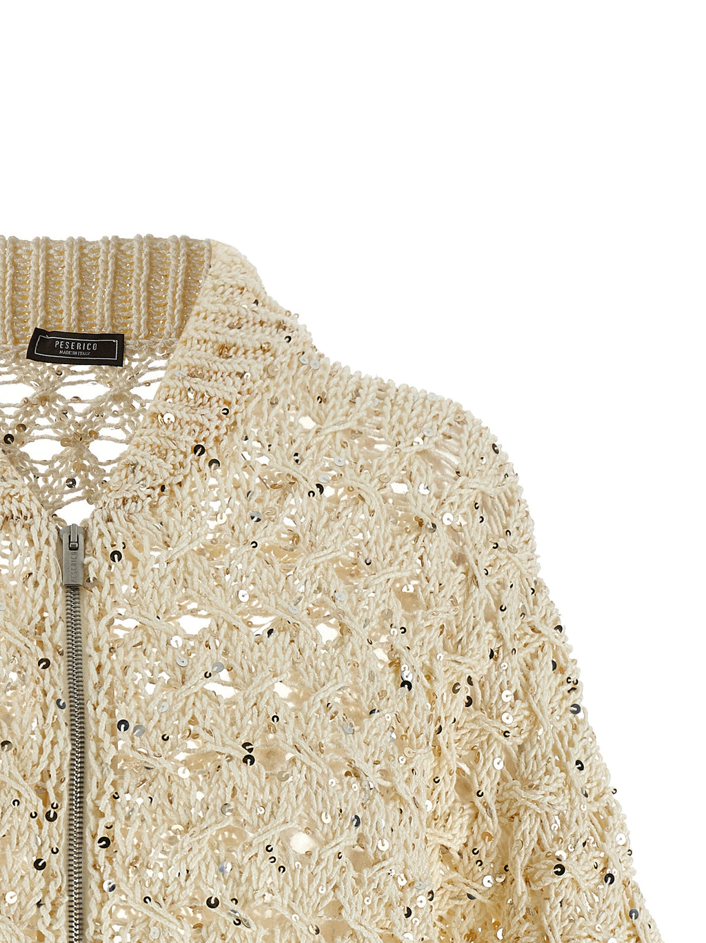 Beige Cotton Cardigan