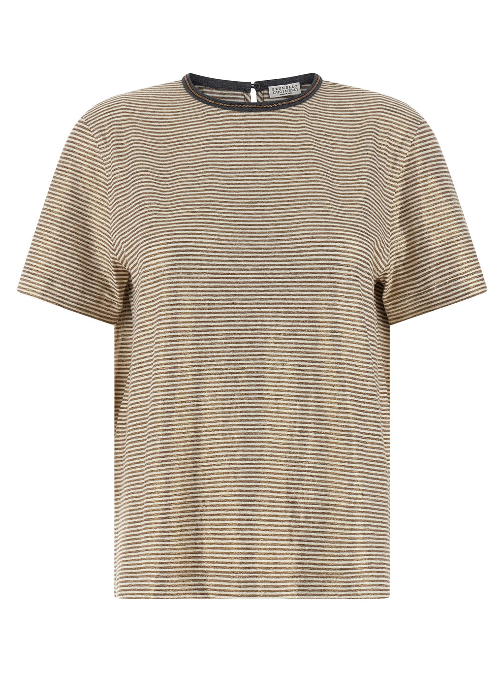 Multicolor Linen T-Shirt