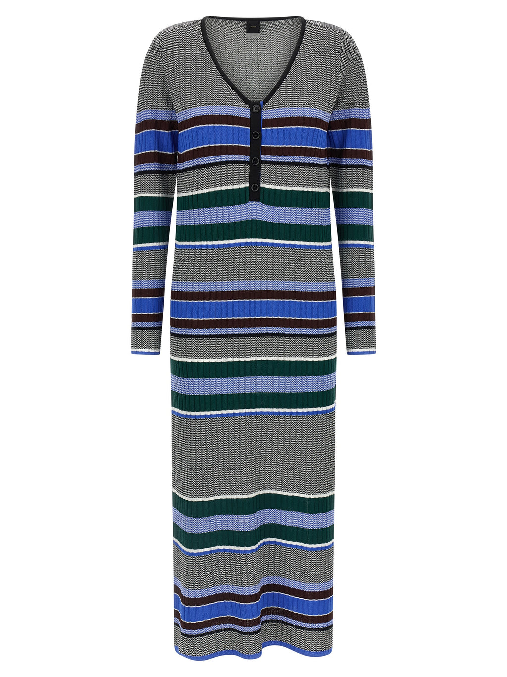 Multicolor Viscose Long Dress